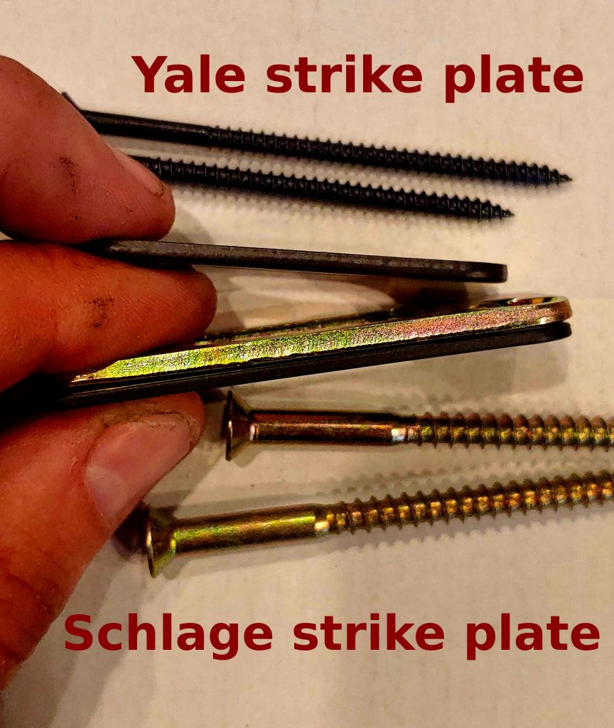 strike plate thickness comparison