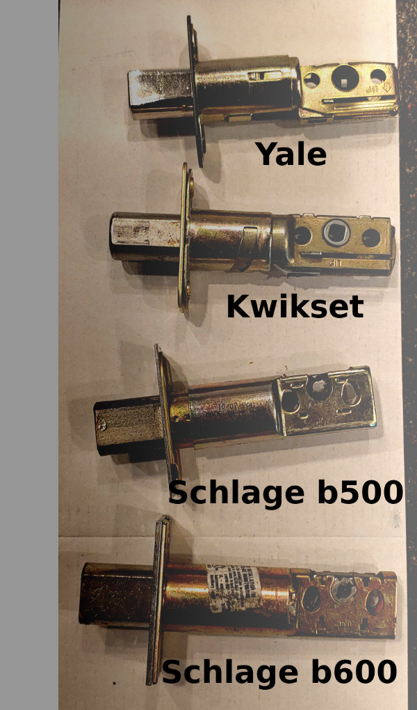 comparison of deadbolt boltlatches