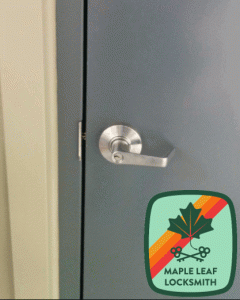 This is a latch guard or latch protector. Once it's installed people can't manipulate the deadlatch with a screwdriver.