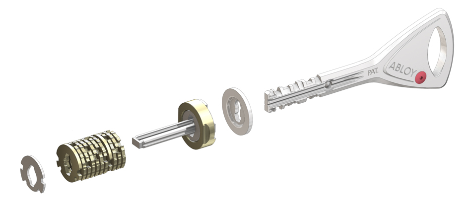 The Protec2 cylinder uses many rotating discs that interface with a sidebar. There is no known method to pick these locks yet.